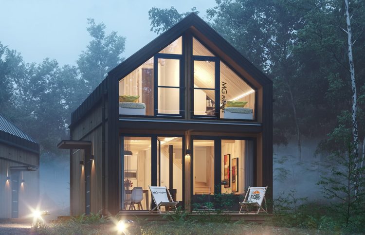 Modulový dom MG3 – exteriér 3